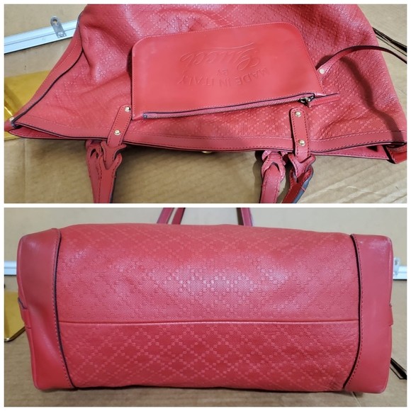 Gucci Craft Tote Diamante Leather Red - Picture 7 of 12